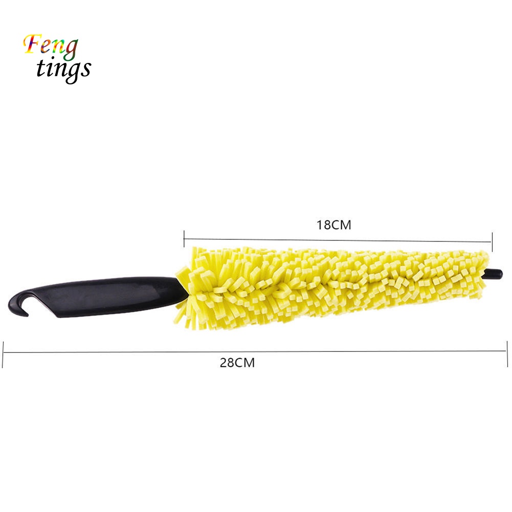 Cọ Vệ Sinh Bánh Xe Hơi Có Tay Cầm Màu Vàng Tiện Dụng