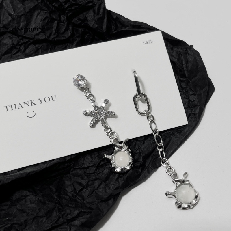 Áo Thun SL SL SL SL SL SL SL| Khuyên Tai Đính Đá Mặt Trăng Không Đối Xứng Phong Cách Bohemian Thanh Lịch Cho Nữ