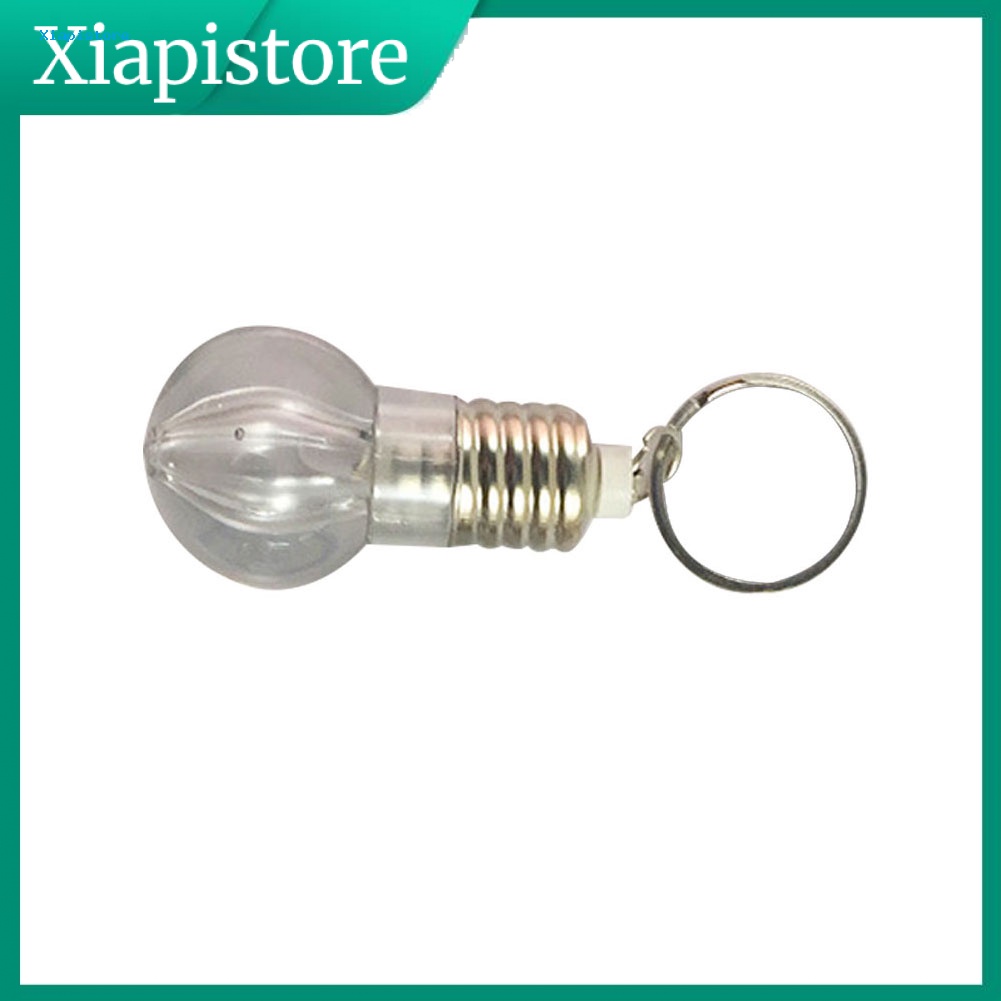 Móc Khóa Bóng Đèn LED Màu Sắc Cầu Vồng Xinh Xắn