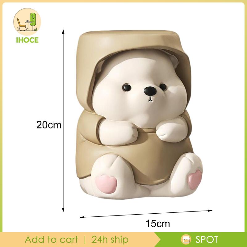 Mô Hình Gấu Bằng Nhựa Resin Để Bàn Trang Trí Văn Phòng