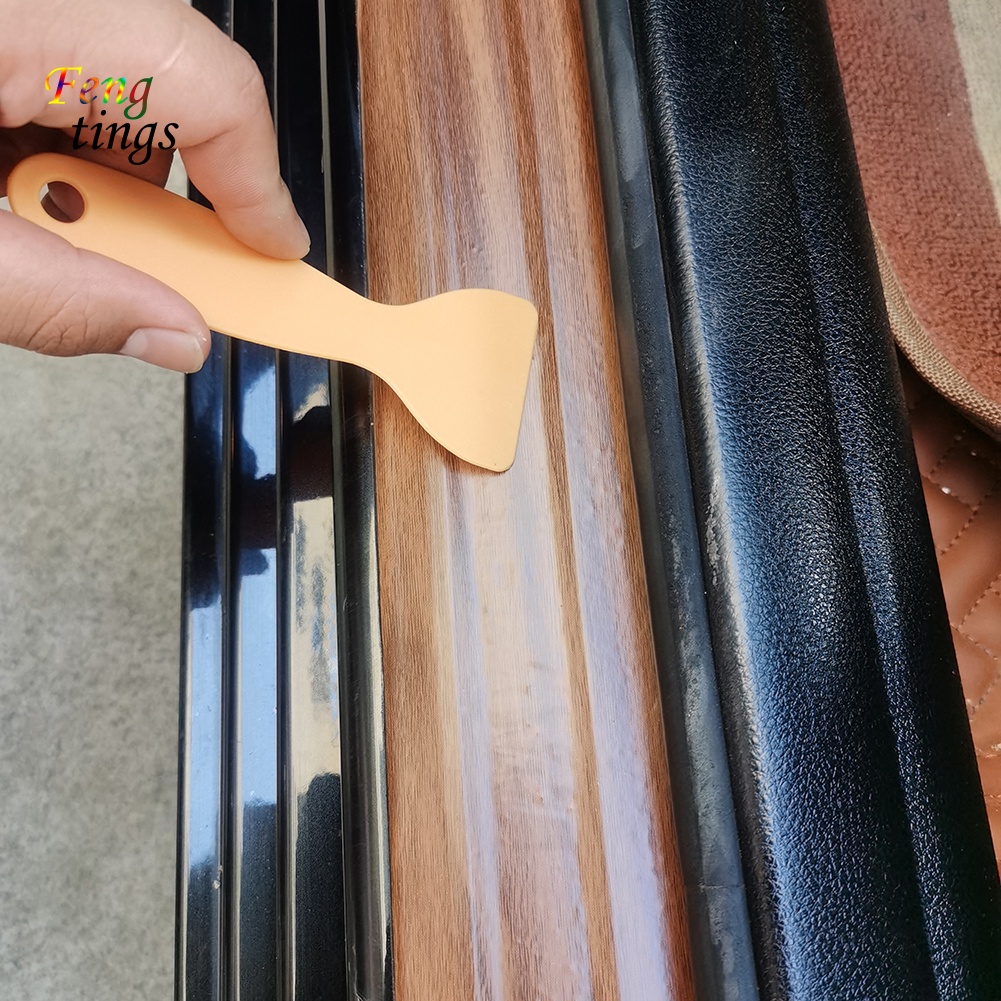 Set 4 Miếng Dán Viền Cửa Xe Hơi Chống Trầy Chống Va Đập Kèm Dụng Cụ Nạo