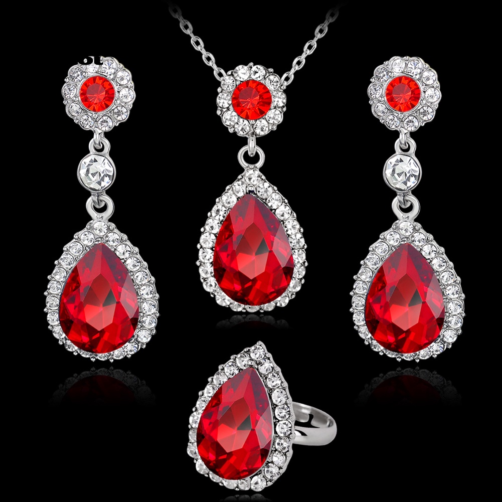 Bộ Trang Sức Đính Đá Thời Trang Dành Cho Nữ