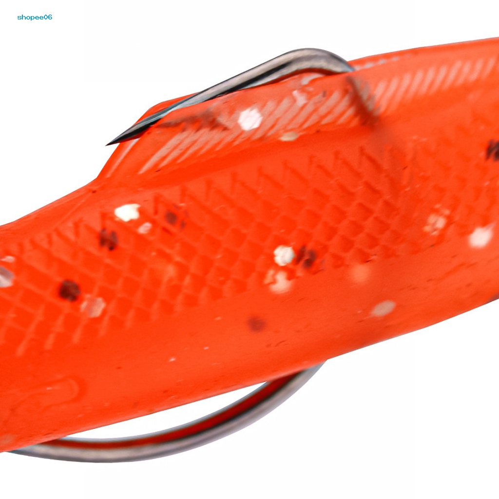 Set 6 Mồi Câu Cá Giả 85cm 5g Mềm Mại Hình Chữ T