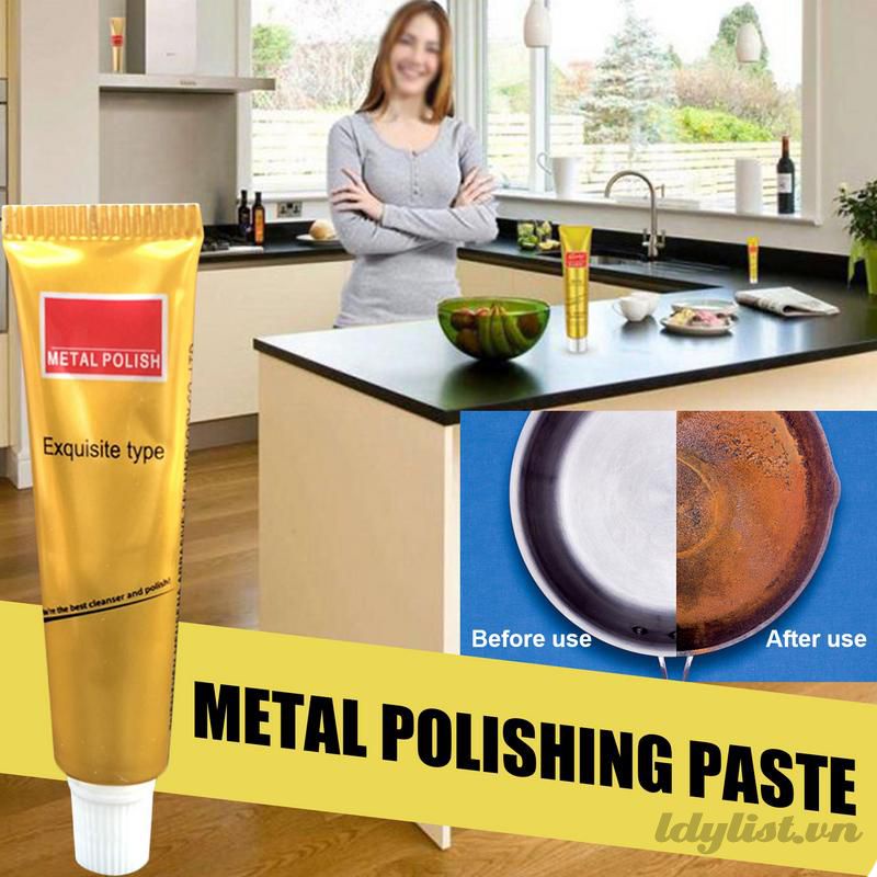 ღ 2 cái 10g Kem đánh bóng kim loại Fix Mend Remover Car Scratch Repair Cream Auto Scratches Ultimate Metal Polish Cleaning Nhôm Đồng