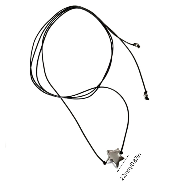Vòng cổ DạNg Dây RúT HìNh Ngôi Sao ĐíNh Đá Xinh XắN