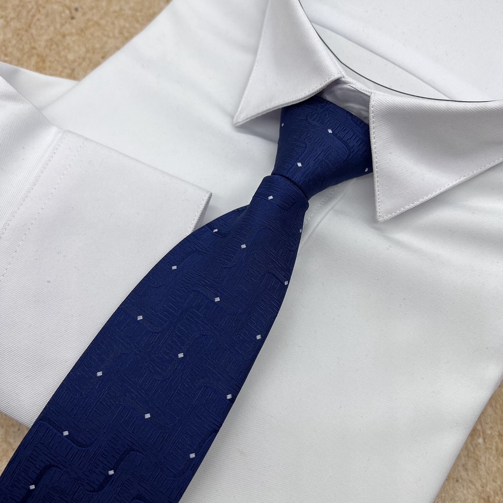 Cà vạt nam xanh đen trung niên 8cm thắt sẵn dây kéo tiện lợi  Trần Thị Hạnh  2023