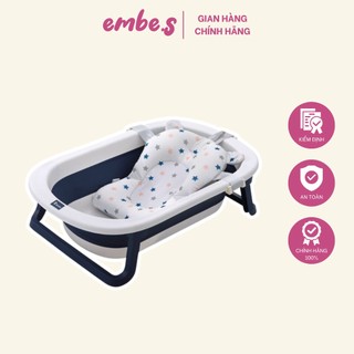 Bộ Thau Chậu Tắm Gấp Gọn Kiluta  Kèm Phao cho bé embe.s