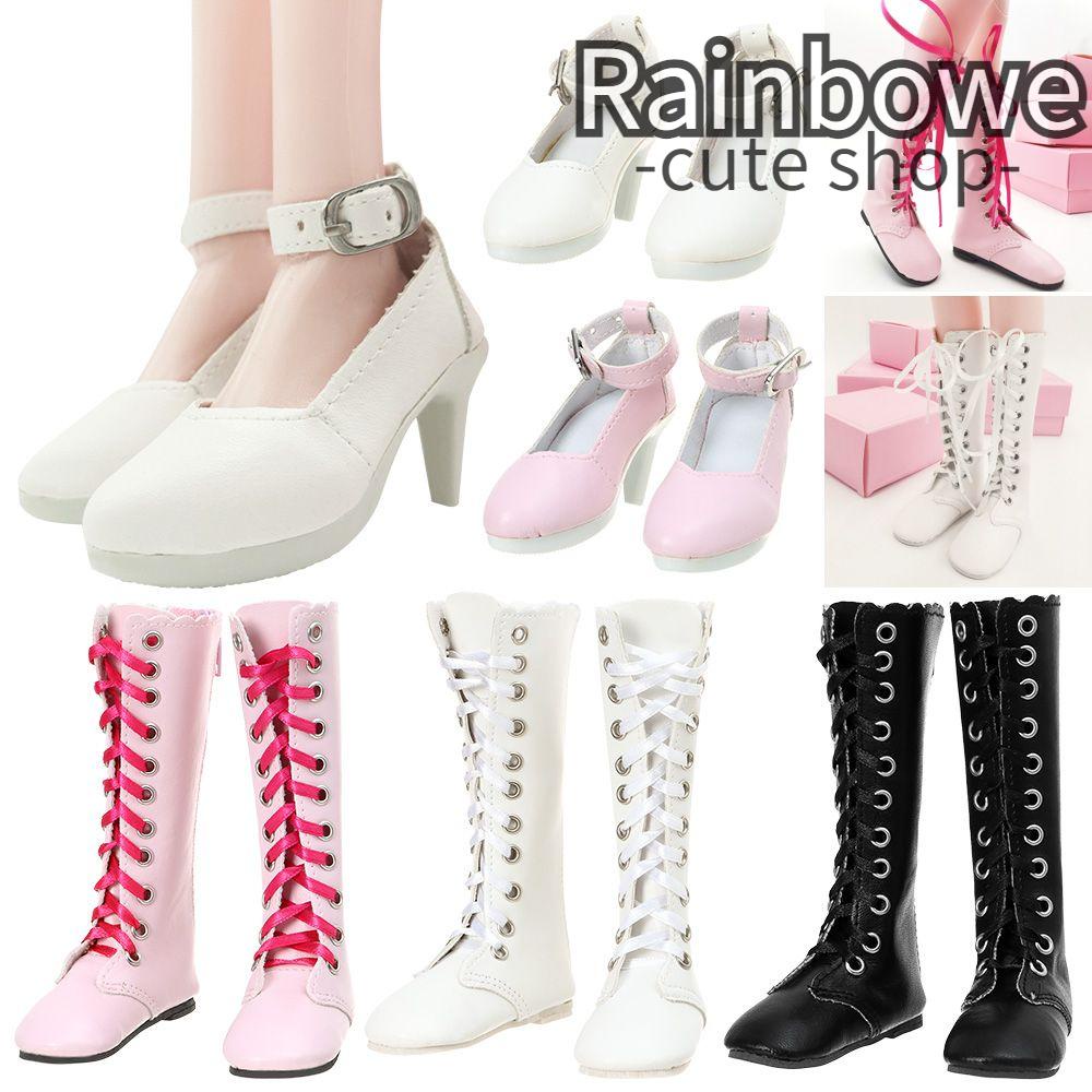 RAINBOW Giày Búp Bê Da PU Phối Vải Thời Trang Đáng Yêu Dành Cho Trẻ 1 / 3 5 Kiểu