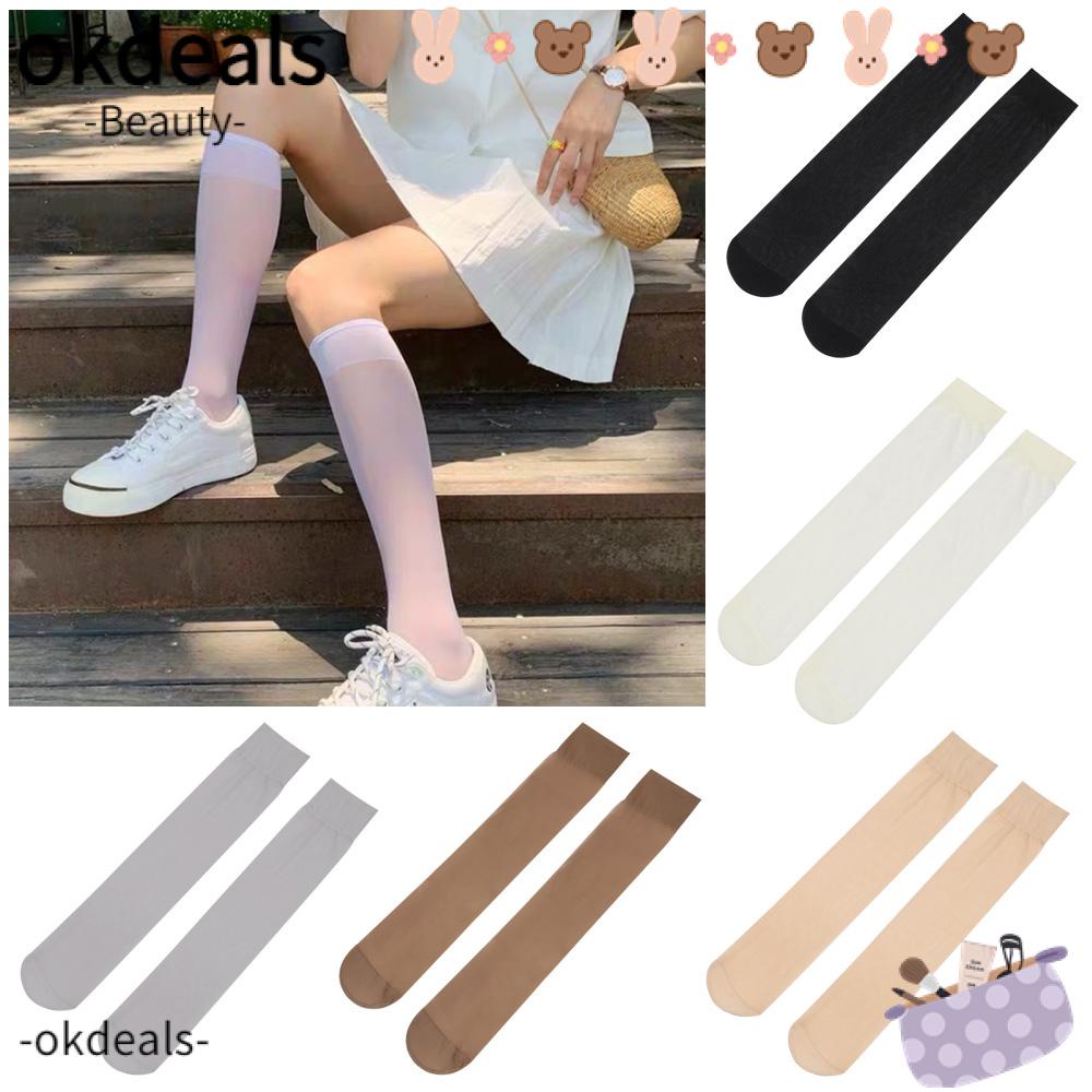 Okdeals Vớ Dài Qua Bắp Chân Co Giãn Trong Suốt Cao Qua Bắp Chân Gợi Cảm Chất Lượng Cao Quyến Rũ Nhiều Màu Cho Nữ