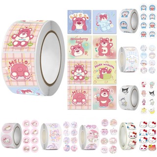 Sanrio bộ 500 miếng dán hoạt hình ghi chữ hello kitty kuromi my melody dễ thương