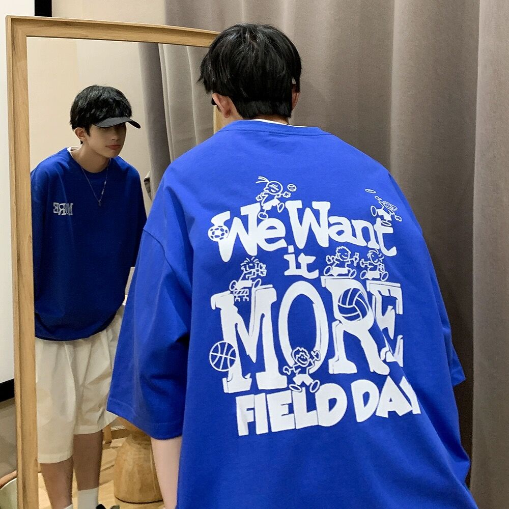 Áo Thun 100% Cotton Tay Ngắn Dáng Rộng Thời Trang Cho Local Brand Nam Giới