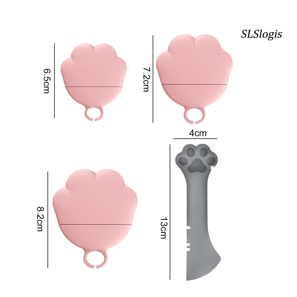 Muỗng Ăn Cho Thú Cưng Bằng Silicone Thiết Kế Móng Vuốt Dễ Thương Đa Năng