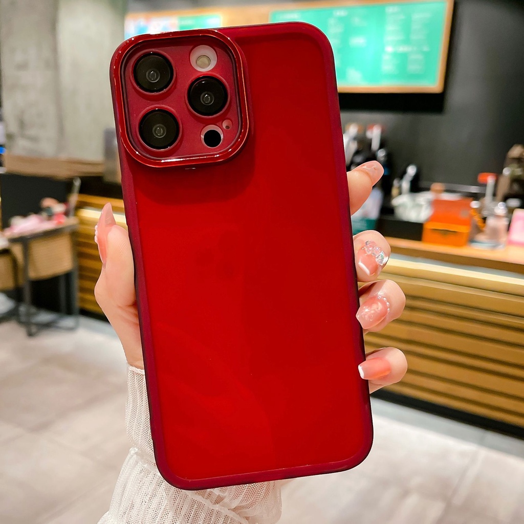 Ốp Điện Thoại Silicon Mềm Nhám Trong Suốt Bảo Vệ Ống Kính Máy Ảnh Cho IPhone 12 11 Pro Max