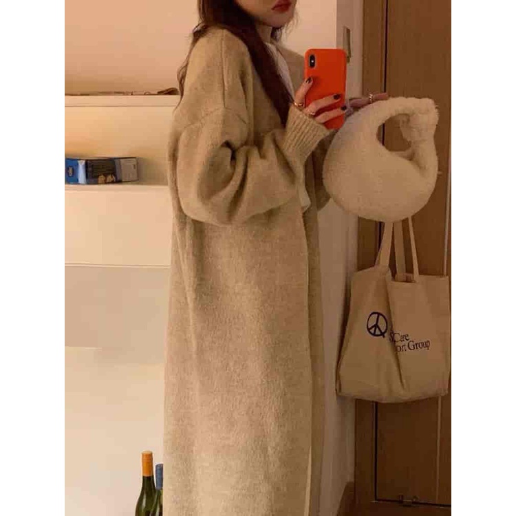 Áo Khoác cardigan Dệt Kim Tay Dài Dáng Rộng Thời Trang Mới Cho Nữ