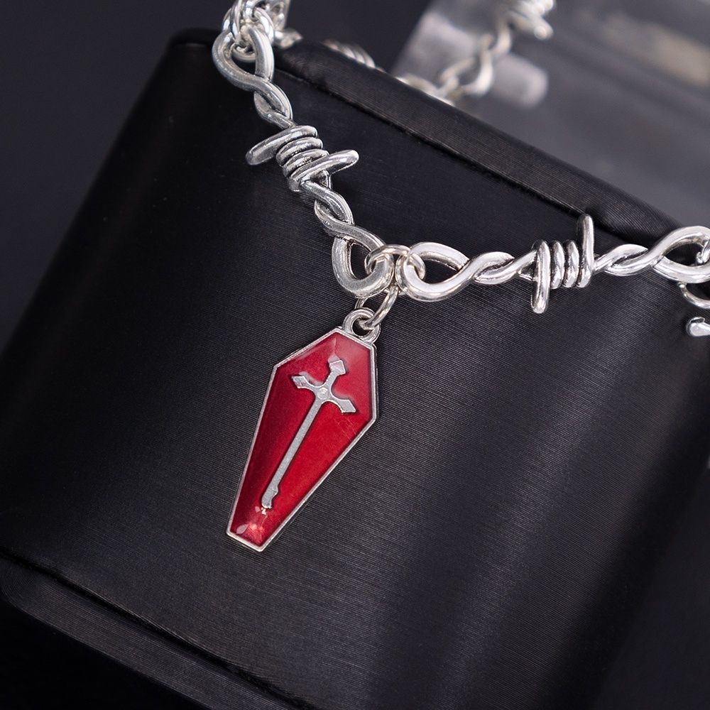 Vòng cổ Mạ Bạc Y2K Mặt Hình Thanh Kiếm Phong Cách Gothic Thời Trang Cho Nam Và Nữ