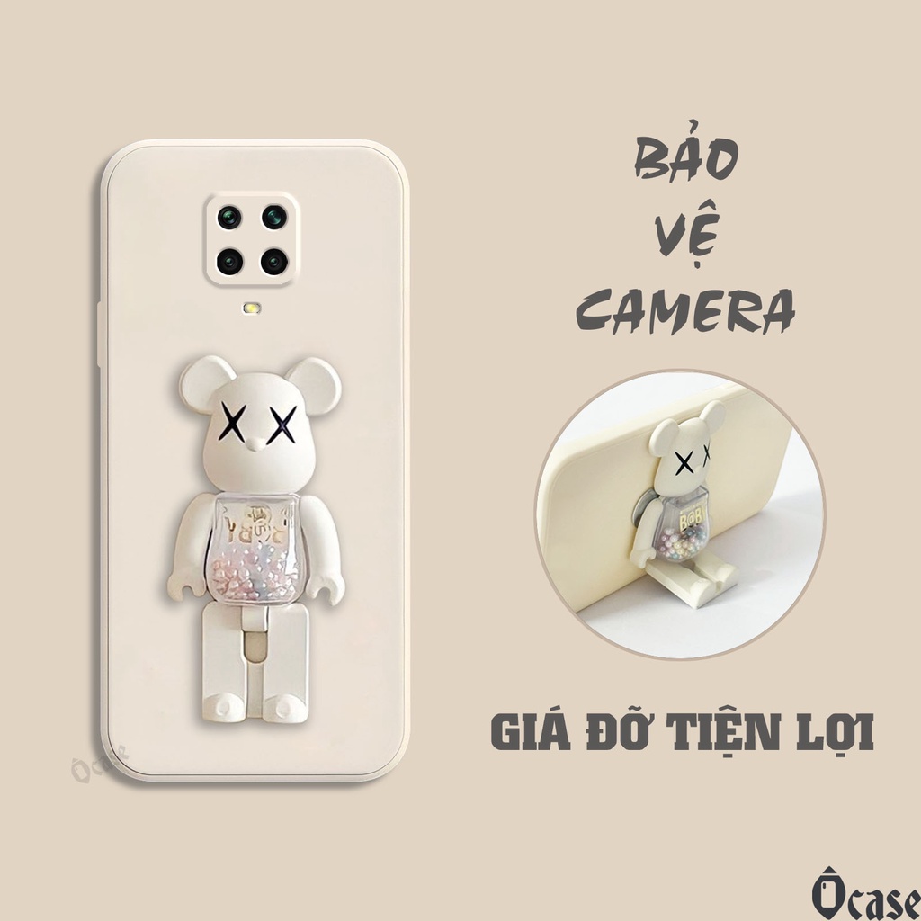 Ốp lưng Xiaomi Redmi Note 9s / Note 9 Pro / Note 9 Promax / Poco M2 Pro mô hình gấu kiêm giá đỡ tiện dụng
