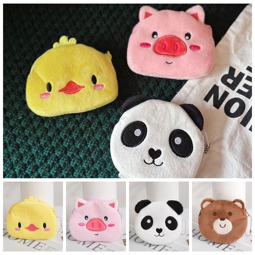 Shanhai Ví Đựng Tiền Xu / Tai Nghe / Gà / Heo Hoạt Hình Nhồi Bông Cho Nữ