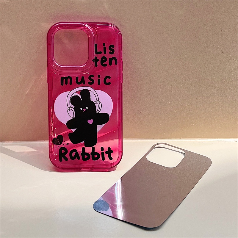 Ốp Điện Thoại Màu Đen In Hình Thỏ Phantom Cho iphone15 / 14promax / 13 / 12 / 11 / XR / XS / X / XSMAX / 7 / 8PLUS/HY-1/JM-3