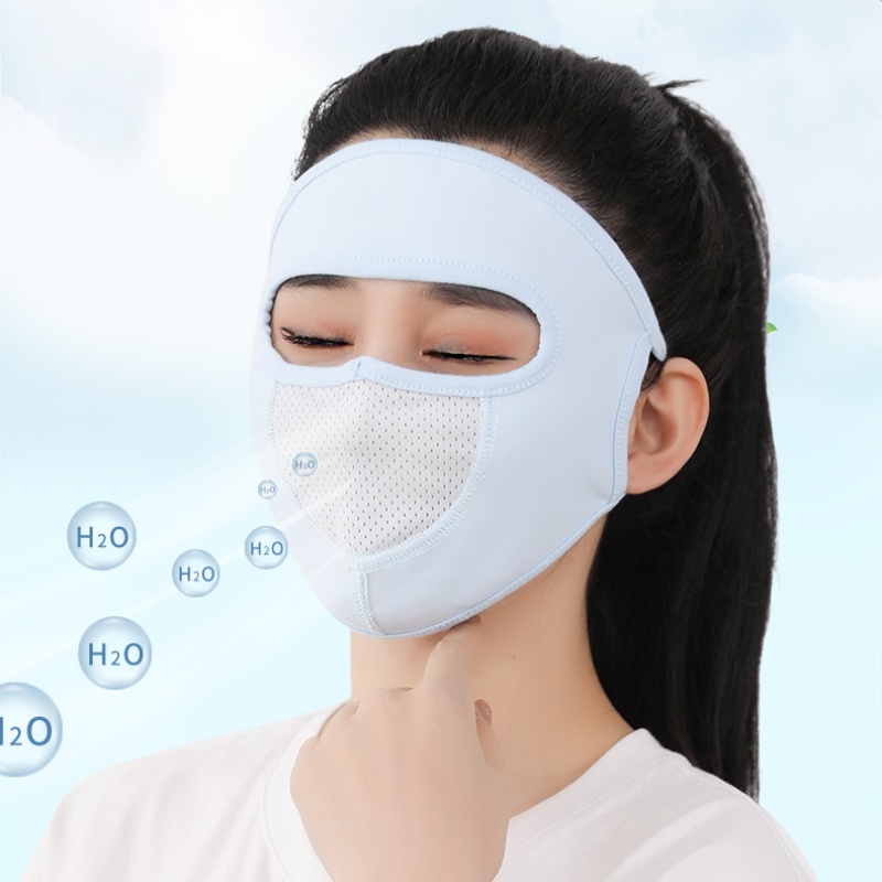 Khẩu Trang Toàn Mặt Chống 99% Tia UV, Khẩu Trang Chống Nắng Ninja Che Trán Hai Lớp Chống Nắng, Thấm Hút Mồ Hôi-MCKES