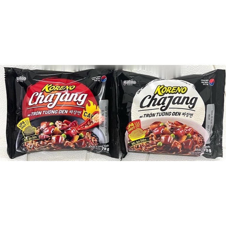 MÌ TRỘN TƯƠNG ĐEN KORENO ÚP 4 PHÚT GÓI 78G DATE MỚI