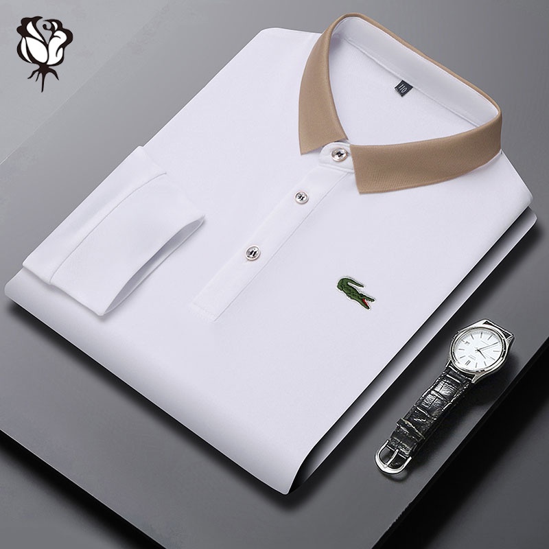 Áo polo Dài Tay Thiết Kế Mới Năng Động Thời Trang Dành Cho Nam