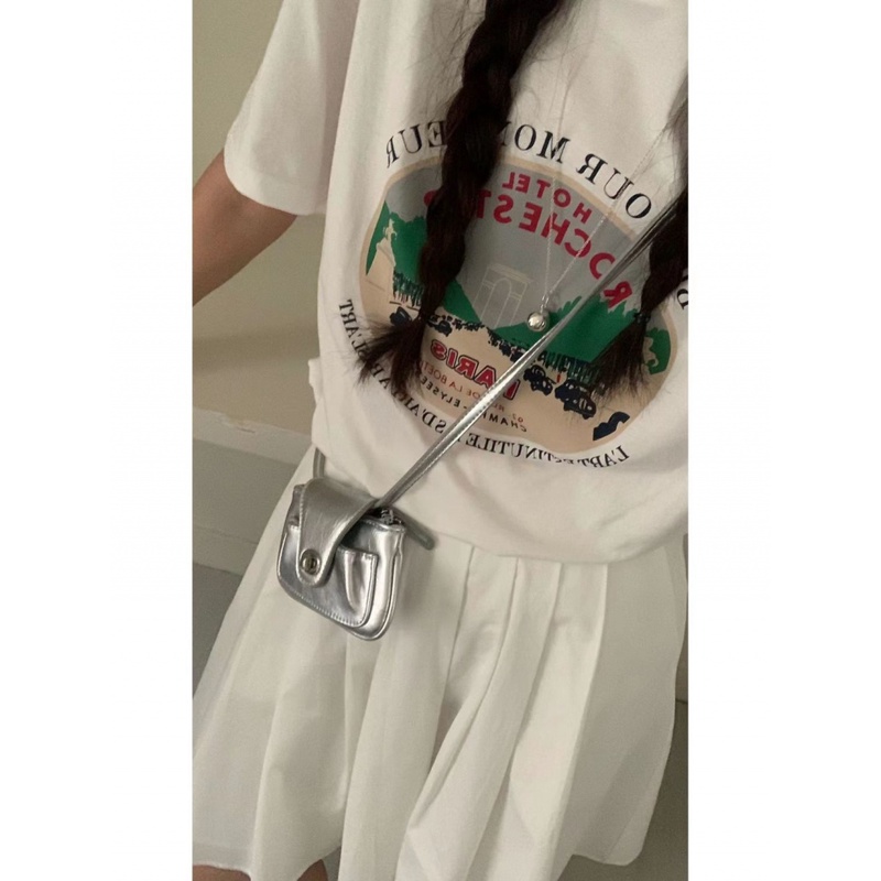 Túi Đeo Chéo Mini Bằng Da Bóng Phong Cách Hàn Quốc Thời Trang 2023 Cho Nữ