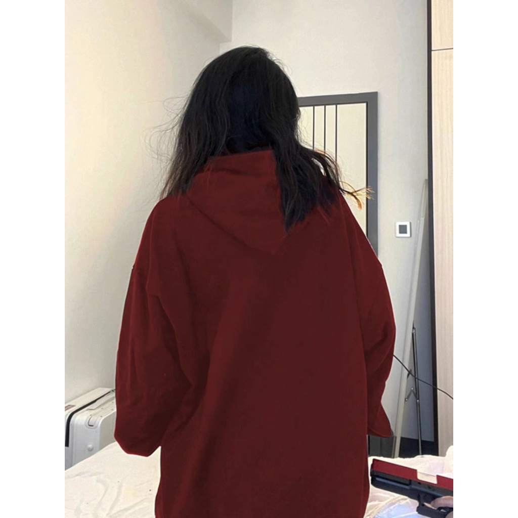 Áo hoodie SOERVIMY Au0106 in hình trái tim thời trang vintage 2023