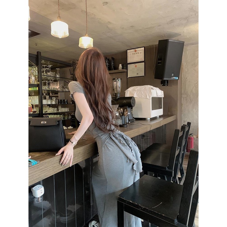 Đầm Đuôi Cá Dáng Dài Ôm Eo Tinh Tế Thời Trang Mùa Hè Cho Nữ
