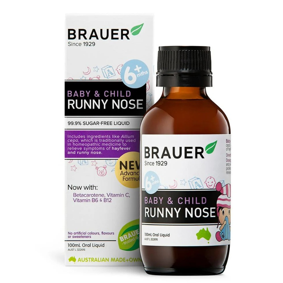 Siro giảm sổ mũi Healthy Care brauer runny nose cho bé từ 6 tháng chai 110ml Extate Official Mall