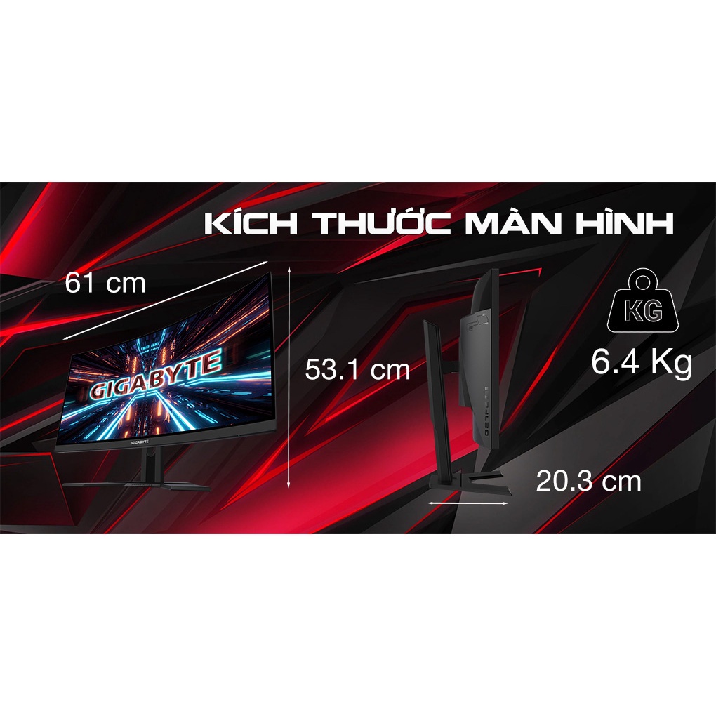 MÀN HÌNH GAMING GIGABYTE G27FCA-EK