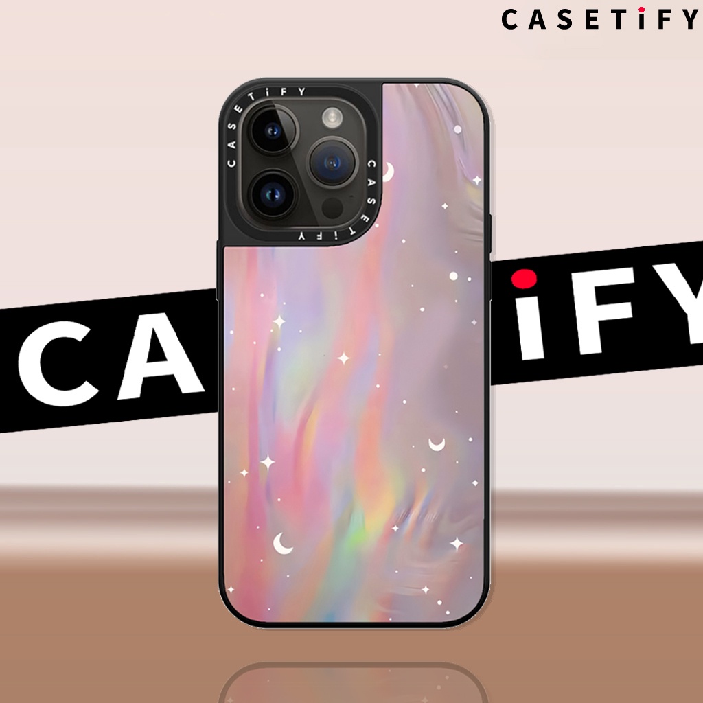 Fancy Ốp Điện Thoại Tráng Gương Họa Tiết Bầu Trời Đầy Sao Cho iphone14promax ip13pro 13 iphone11 12promax 13promax 12 13 14