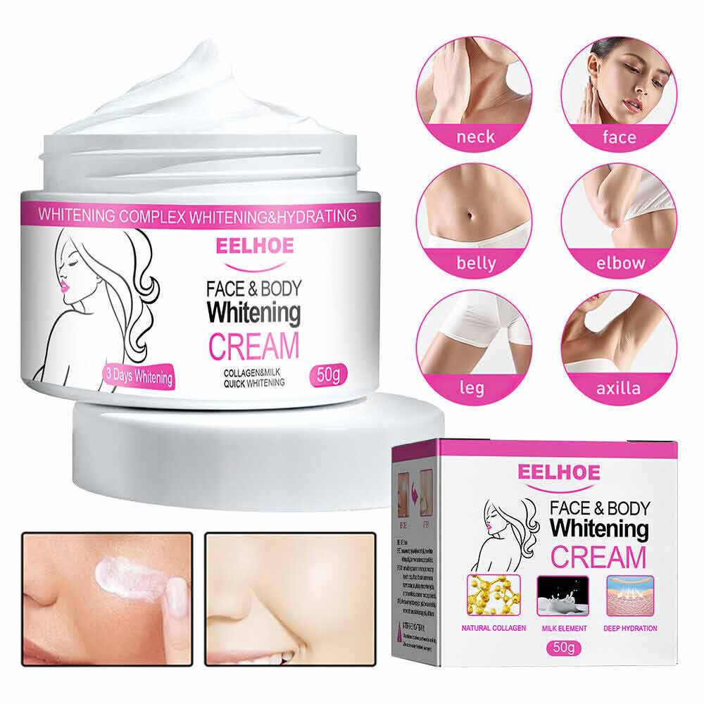 Dark Skin Permanent Whitening Cream 3 DAYS Body Bleaching Lightening Brightening