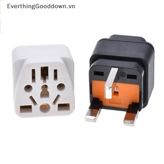 Everthinggooddown uk travel plug adapter type g multi-type conversion outlet socket to britain singapore malaysia power converter with fuse 13a vn