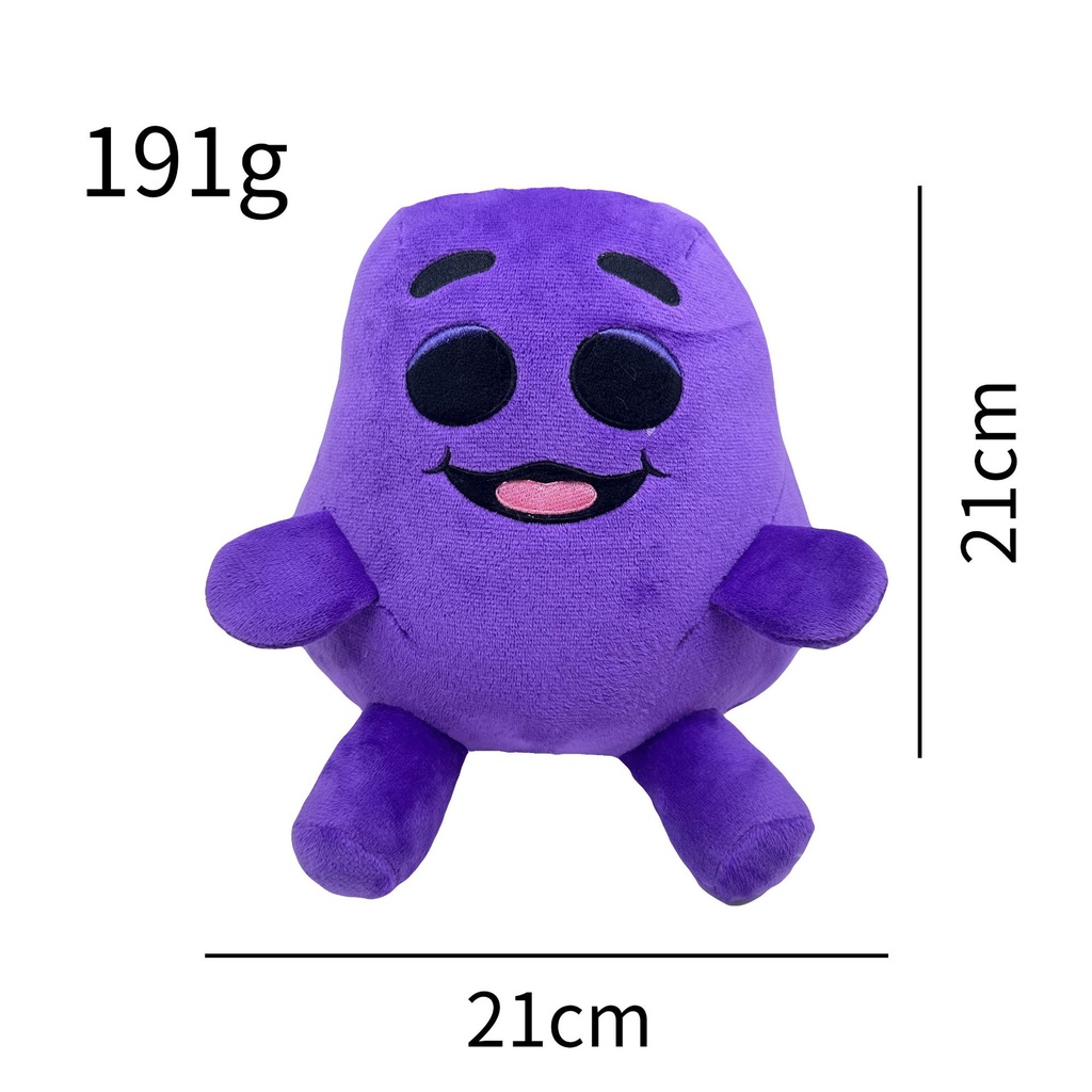 Tiktok grimace shake yellow hat purple grimace milkshake monster đồ chơi sang trọng