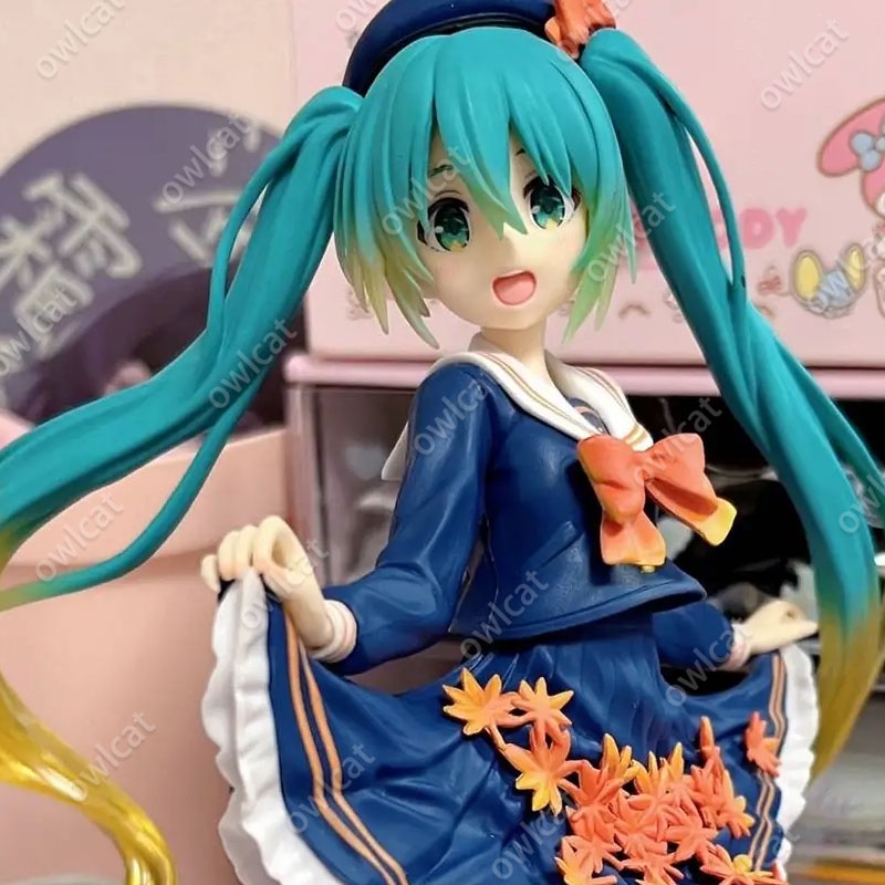 Mô Hình Nhân Vật VOCALOID Miku  18cm Hatsune Miku Virtual Idol Maple Leaf Season Series Fall PVC Figure TAiTO Piapro Packed in Box Model