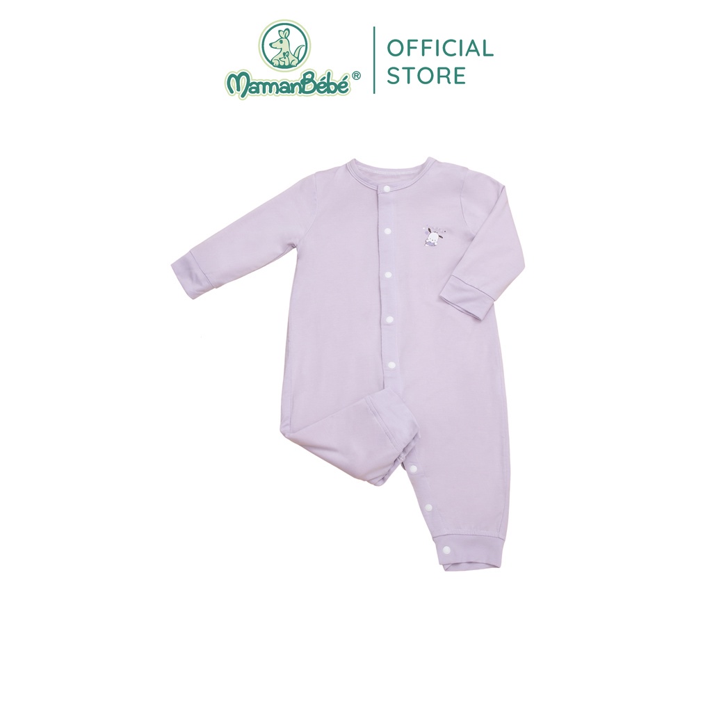 La Pomme - Body Dài Tay La Pomme Puppy - Trắng NB 0M 3M