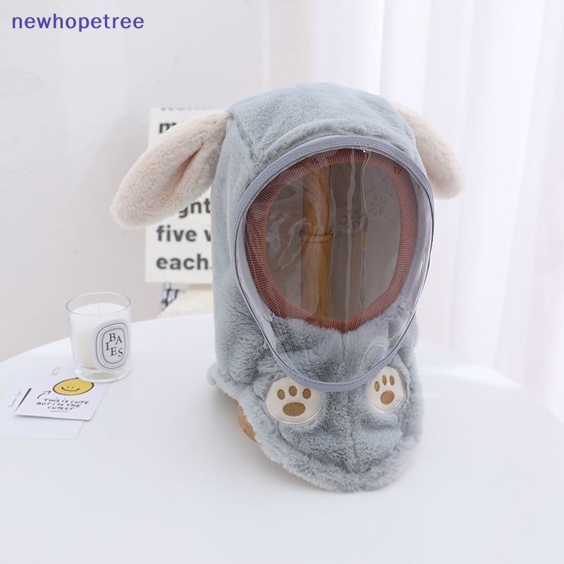 Nuvn Mũ Trùm Đầu Kèm Khẩu Trang Dày Dặn Chống Gió Giữ Ấm Mùa Đông Cho Bé