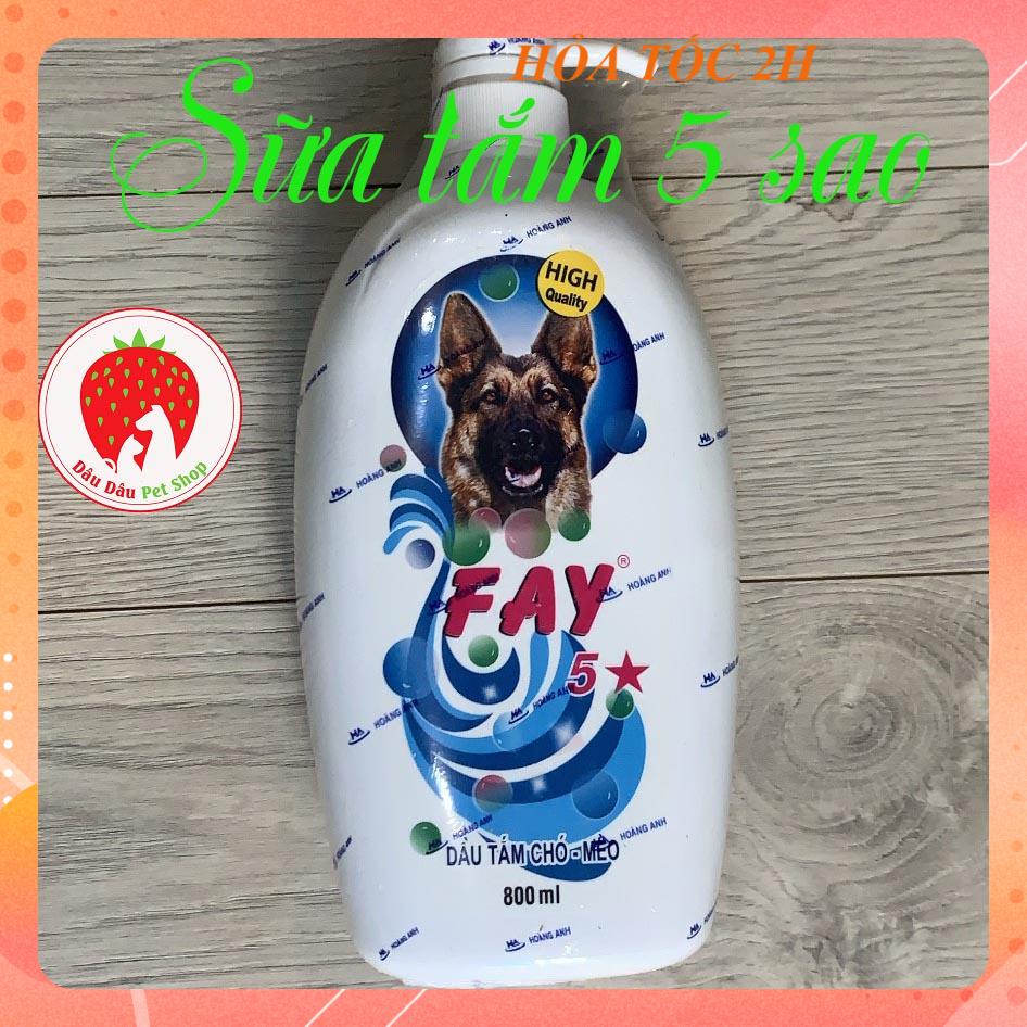 SỮA TẮM dầu tắm cho mèo fay 5 sao chai 800ml