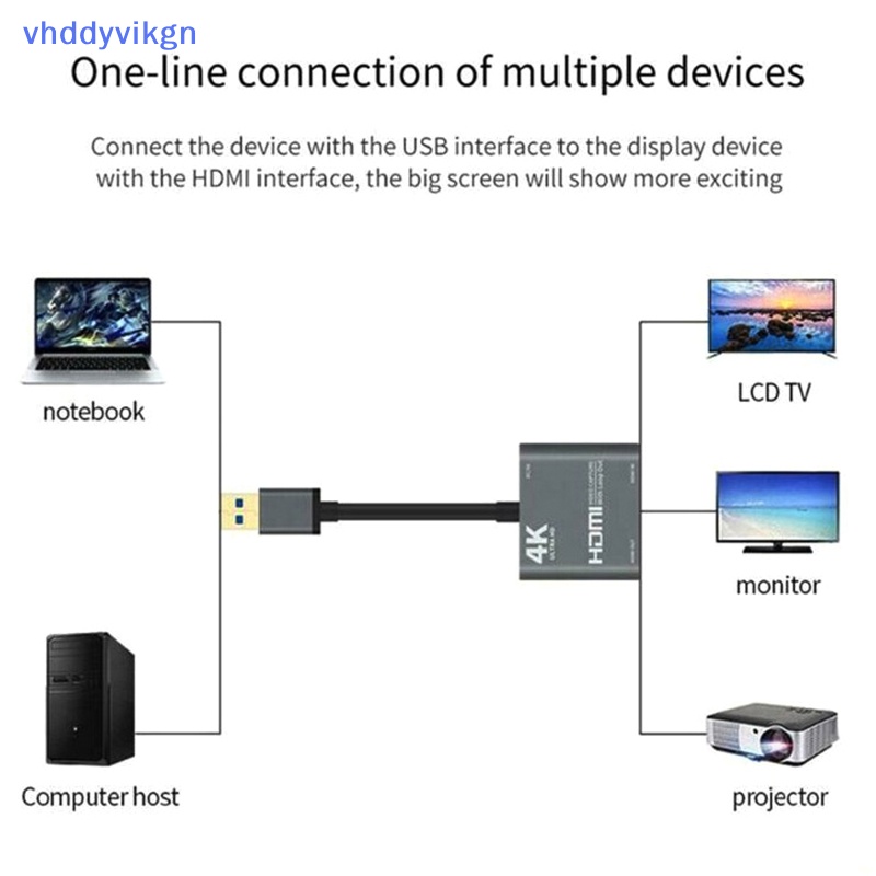 Vhdd 1080p 60fps loop out broadcasg 4k hdmi usb3.0 video capture card hội nghị g99b vn