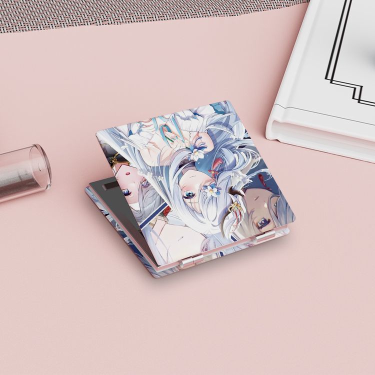 Genshin impact nilou kamisato ayaka noelle yoimiya raiden shogun gương gấp mỹ phẩm cầm tay