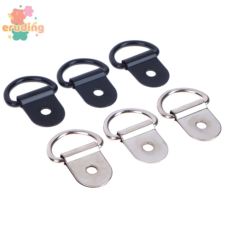 10 cái thép không gỉ d hình dạng kéo móc buộc xuống neo vòng sắt hàng hóa