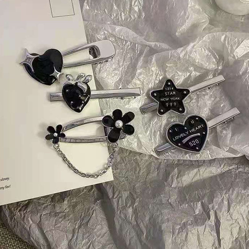 Kẹp Tóc Kim Loại Hình Nơ / Ngôi Sao Năm Cánh Xinh Xắn YR