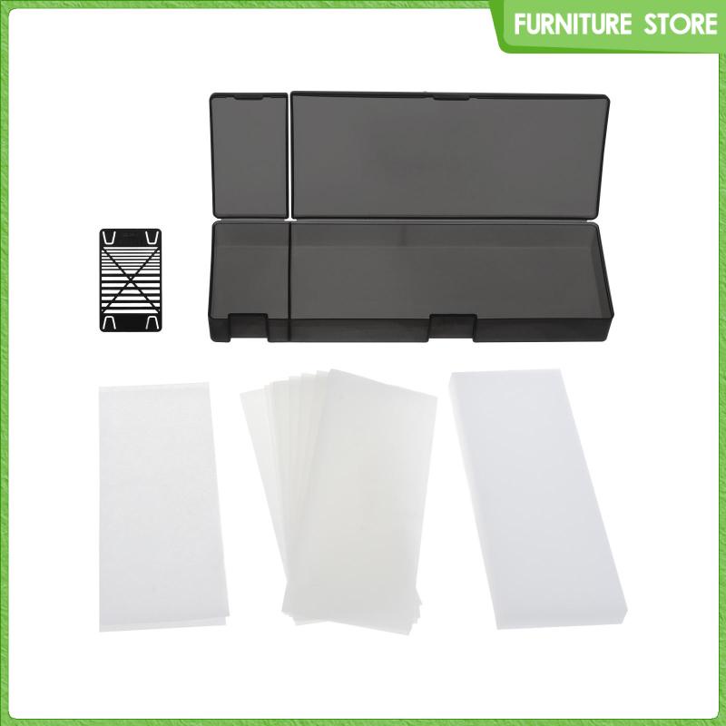 Pallet bảng màu ướt có nắp đậy kín và giấy bảng màu acrylic 10, màu mô hình bảng màu bột màu khay ướt sơn mô hình cho bức tranh thu nhỏ