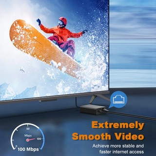 🔥Micro-usb Ethernet Adapter Card Mạng Ethernet Adapter Đen Ethernet Adapter Micro-USB Sang 100M Card Mạng Cho 4K Fire TV Stick Ethernet Switch Router