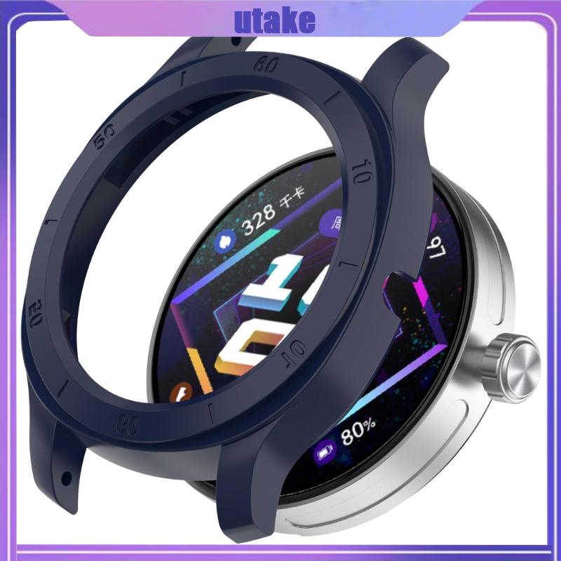 Utake protective shell fit for watch-gt cyber protective bumper frame cover smartwatch replacement half-coverage case ho