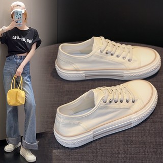 Giày sneaker vải nữ nữ tính sang trọng/white aa6515