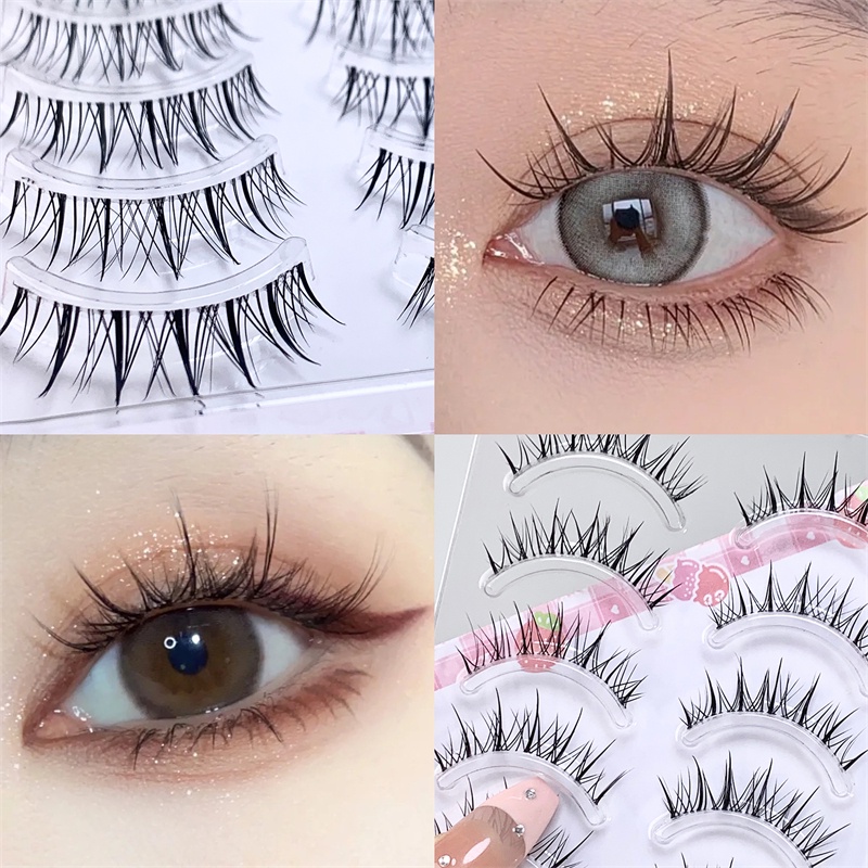 Abpopa thai-style little devil messy false eyelashes with distinct curls and sexy presence m08