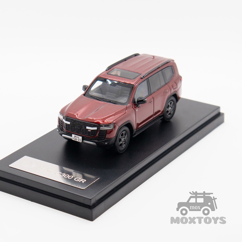 Lcd 1:64 land cruiser 300 gr-sport đen / vàng / xám / đỏ / trắng xe mô hình diecast