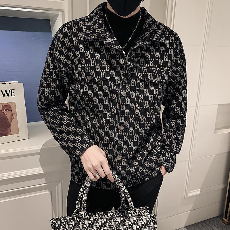 Mới Áo Khoác Nam Dài Tay Cổ Bẻ Thời Trang Hàn