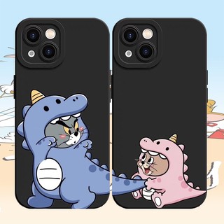 Ốp Mềm Hình Chuột Mèo Cặp Đôi Dễ Thương Cho IPhone 17 AIR 16 15 14 13 12 11 Pro ProMax XS XR XSmax Mini 7 8 + Plus SE 2020 Vỏ Silicon DCTY